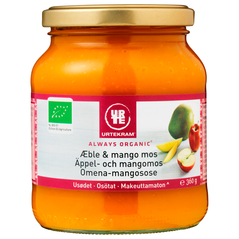 Urtekram Æble & mango mos (360 g)