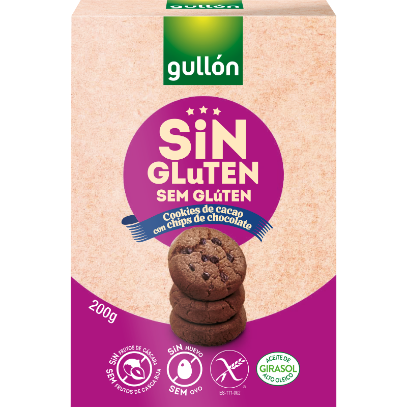Gullon Mini Cookies With Chocolate Chips Glutenfri (200 g)