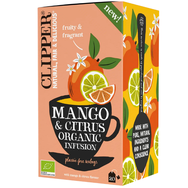 Clipper Mango & Citrus Te Ø (20 breve)