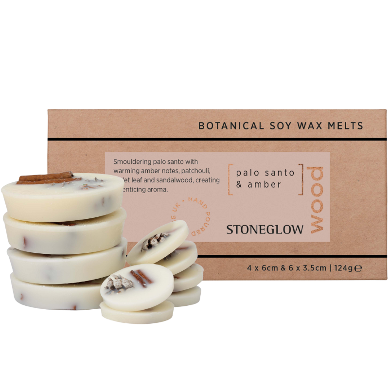 Ambience Stoneglow Vegansk Soja Duftvoks Palo Santo & Amber (10 stk)