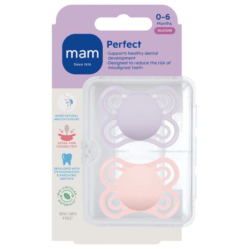 MAM Perfect Silk 0-6M Pink (2 stk)