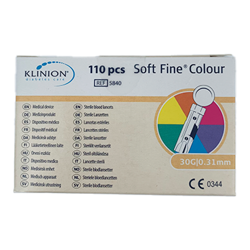 Klinion Softfine Lancet, Steril, 30G (110 stk)