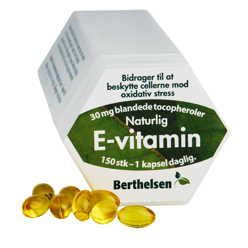 Berthelsen E-vitamin 150 kapsler