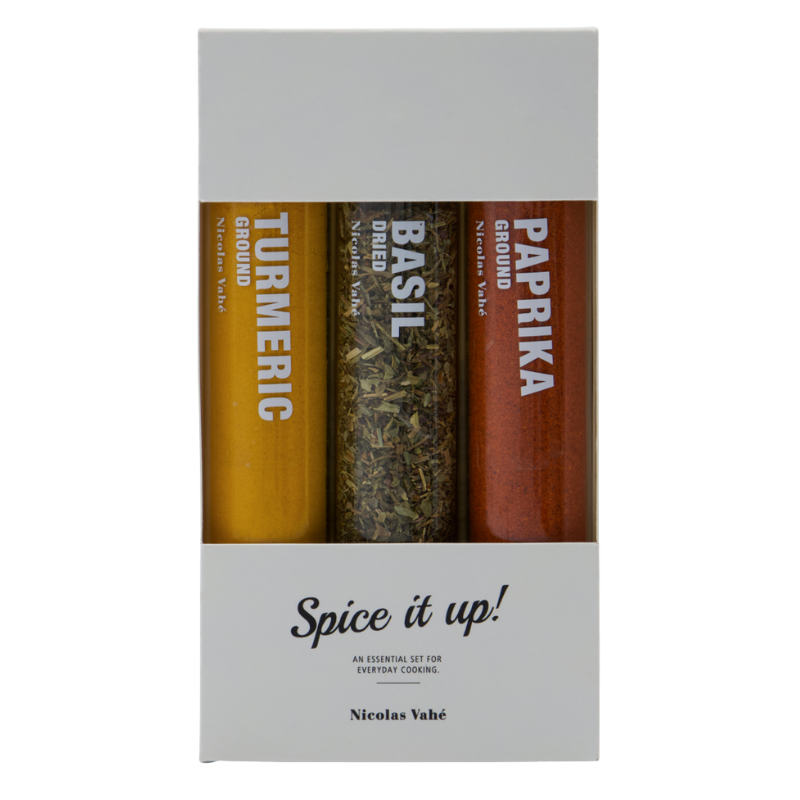 Nicolas Vahé Spice It Up Sæt Paprika/Basilikum/Gurkemeje (43 g)