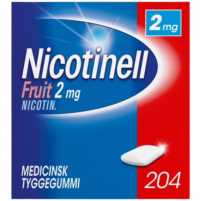Nicotinell Fruit Tyggegummi 2 mg (204 stk)