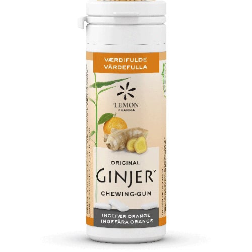 Lime Pharma GINJER® Ingefær ORANGE Tyggegummi (30 g)