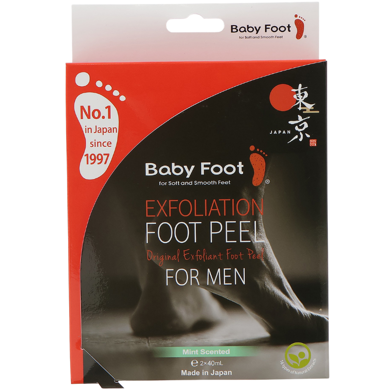Baby Foot Exfoliation Foot Peel For Men (1 sæt)