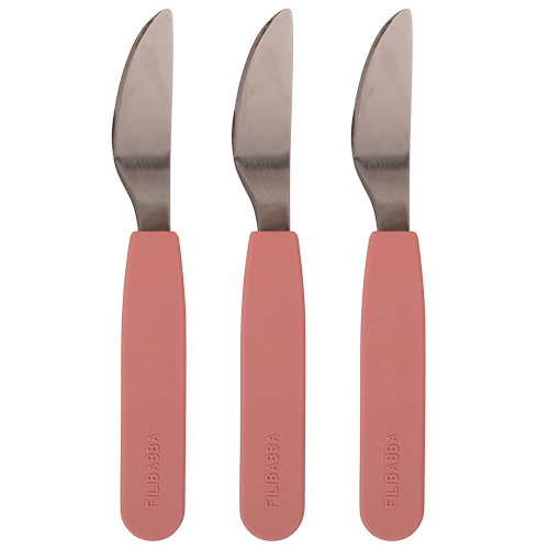 Filibabba Silikone Knive Rose (3 stk)