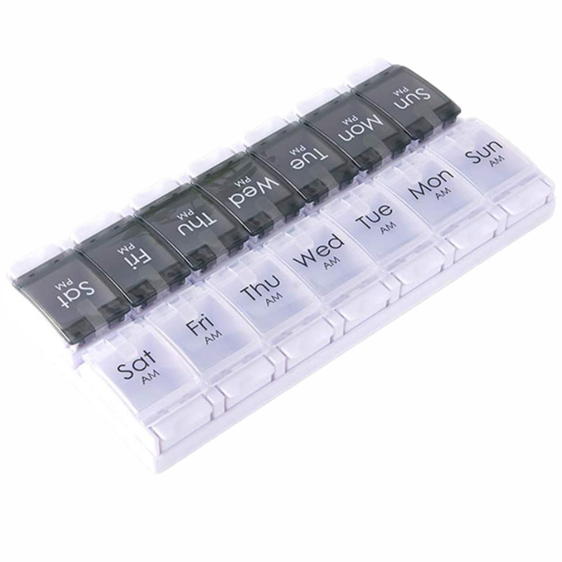 UNIQ Pilleæske Doseringsæske Plast Til 7 Dage Grå (1 stk)