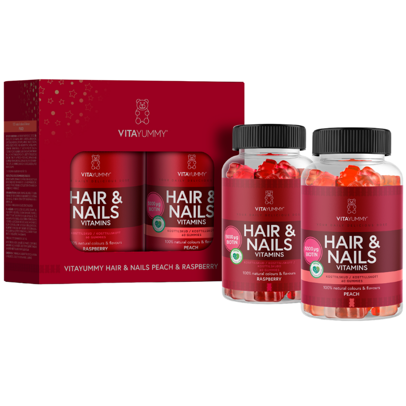 VitaYummy Hair & Nails Gift Box (2 x 60 stk)