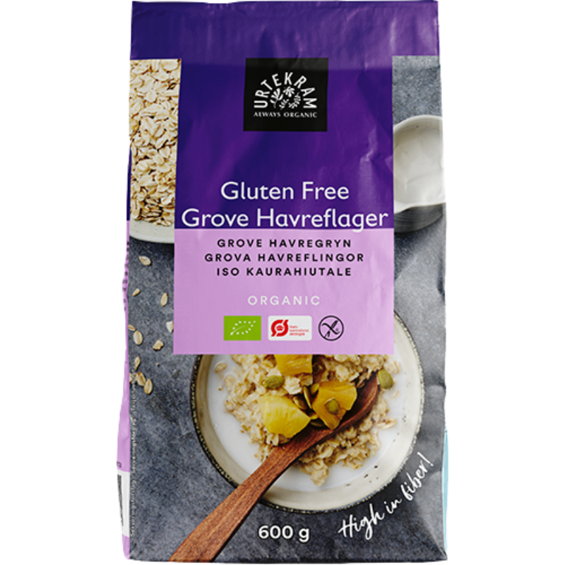 Urtekram Gluten Free Grove Havreflager (600 g)