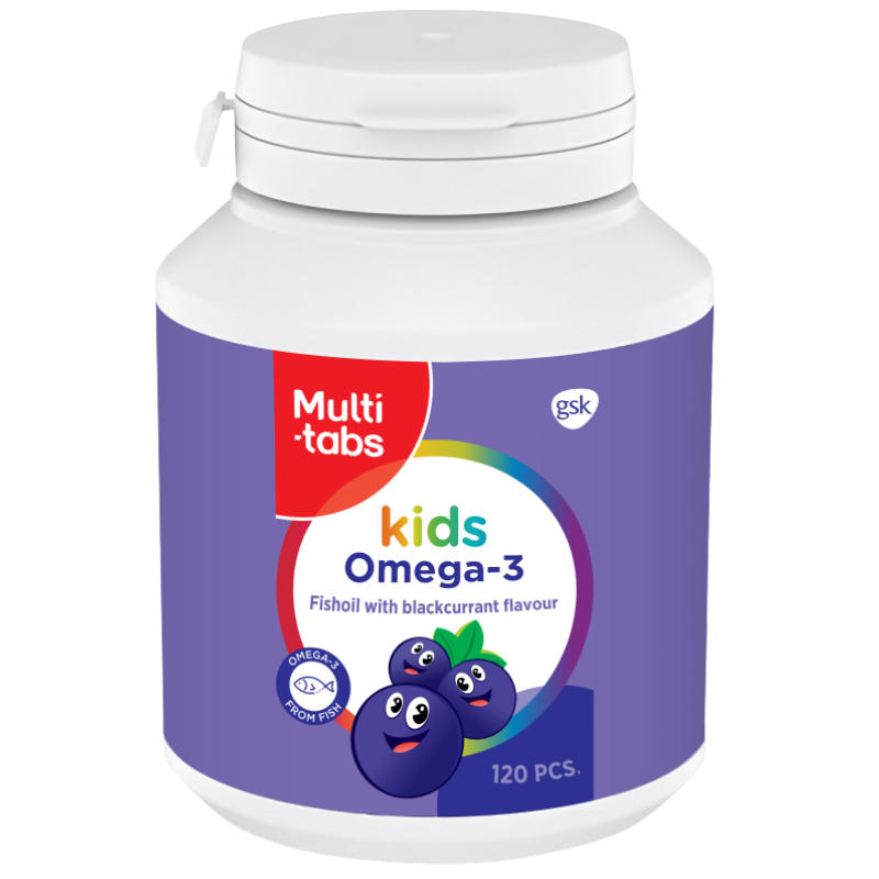 Multitabs Kids Omega-3 Tygbare Kapsler (120 stk)