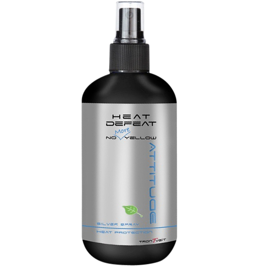 TronTveit Attitude Heat Defeat No More Yellow Silver Spray 150 ml.