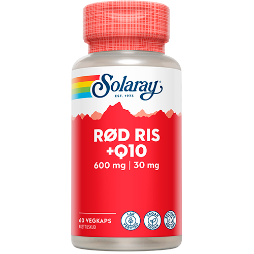 Solaray Rød Ris +Q10 (60 stk.)