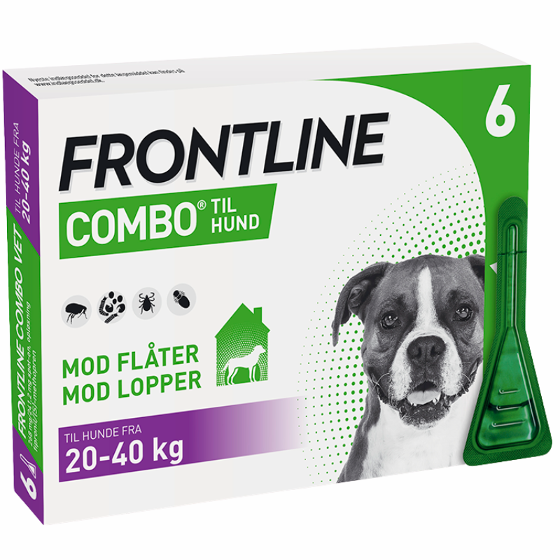 Frontline Combo Vet. Hund 20-40 kg 100 + 90 mg/ml (6 x 2,68 ml)