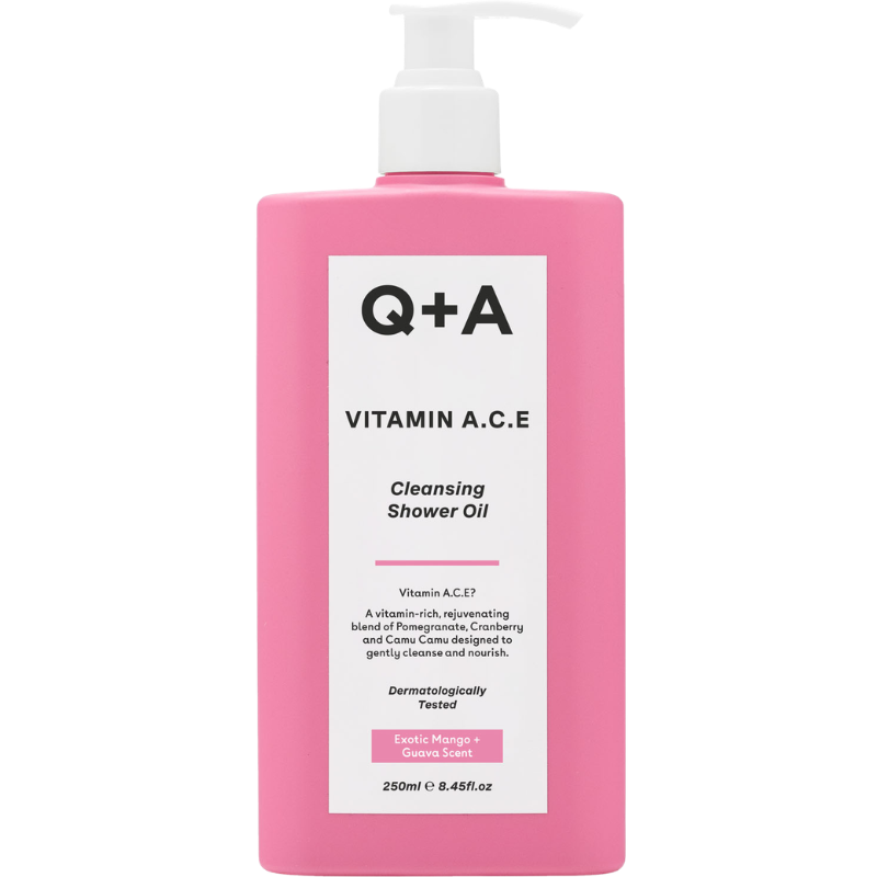 Q+A Vitamin ACE Shower Body Oil (250 ml)