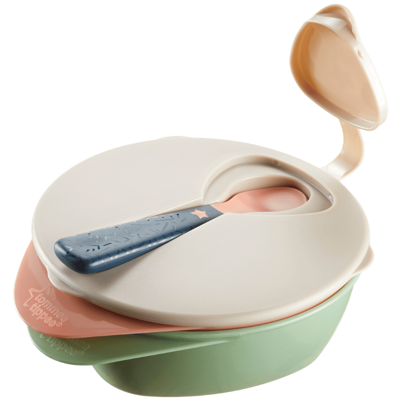 Tommee Tippee Easy Scoop Bowl Lid & Spoon (1 sæt)