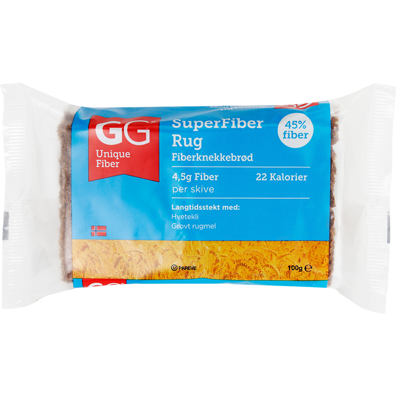 GG Unigefiber Rug brød(100 g) fra Gundersen