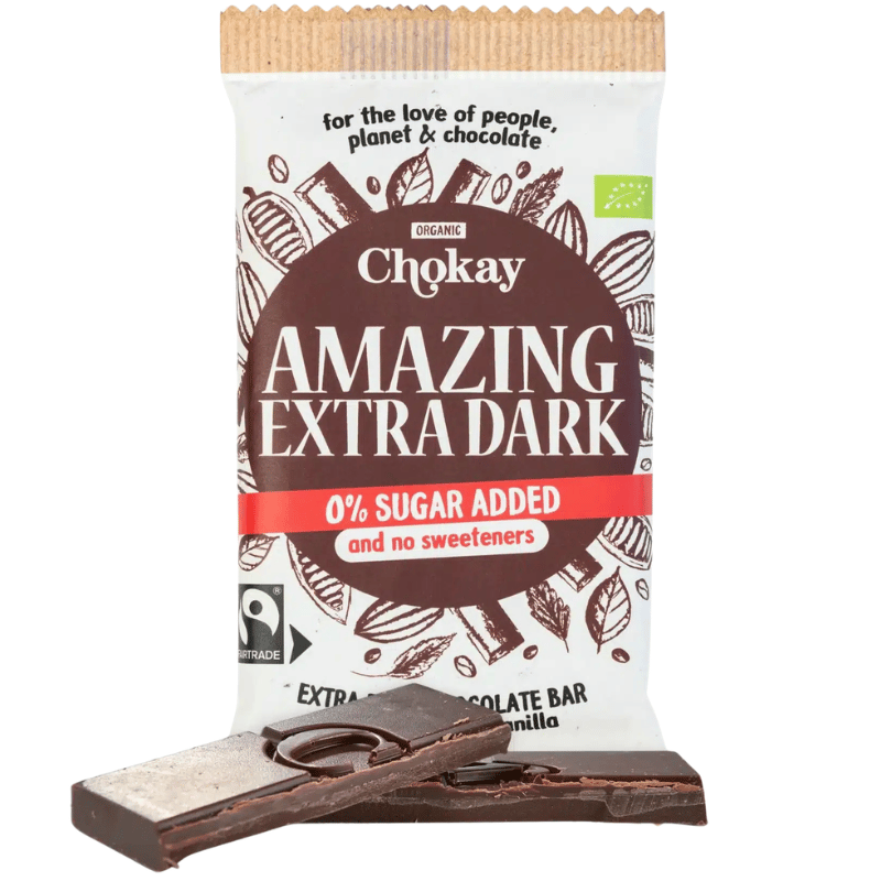 Chokay Amazing Extra Dark 65% Chokolade Bar Ø (70 g) fra Chokay