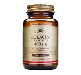 Solgar Folinsyre (Folacin) 400 mcg (250 tabletter)