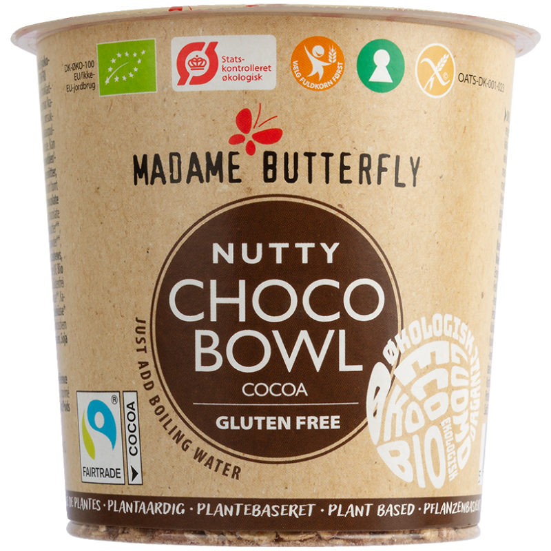 Madame Butterfly Nutty Choco Bowl Cocoa Glutenfri Ø (55 g)
