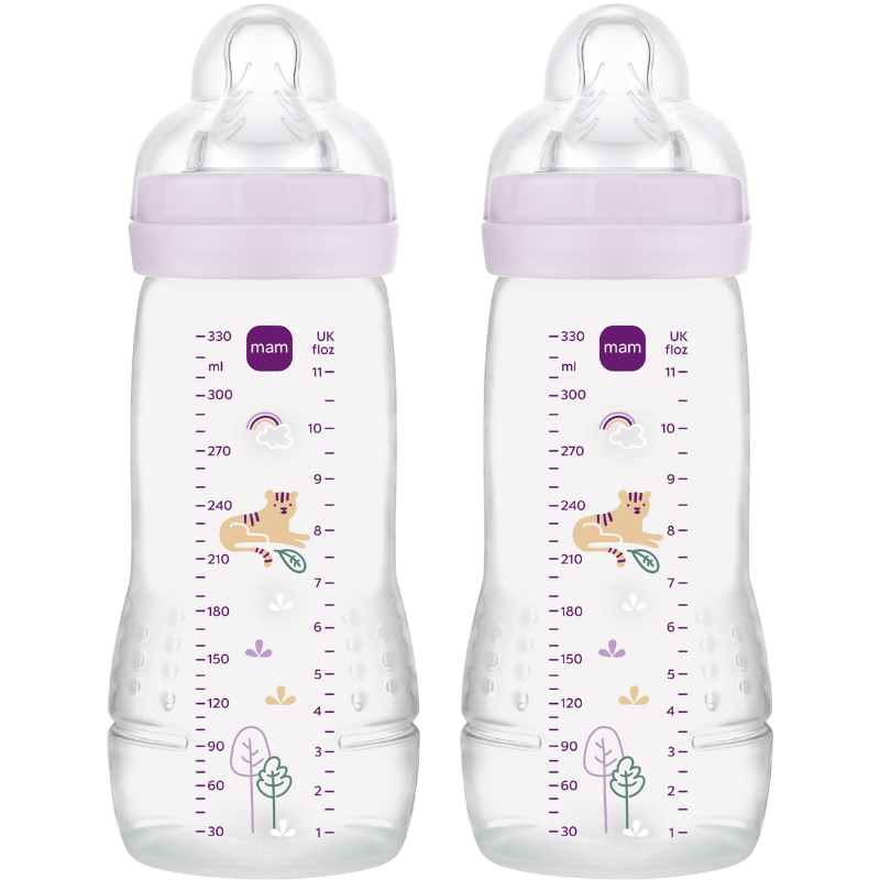 MAM Easy Active Sutteflaske Pink 330 ml (2 stk)