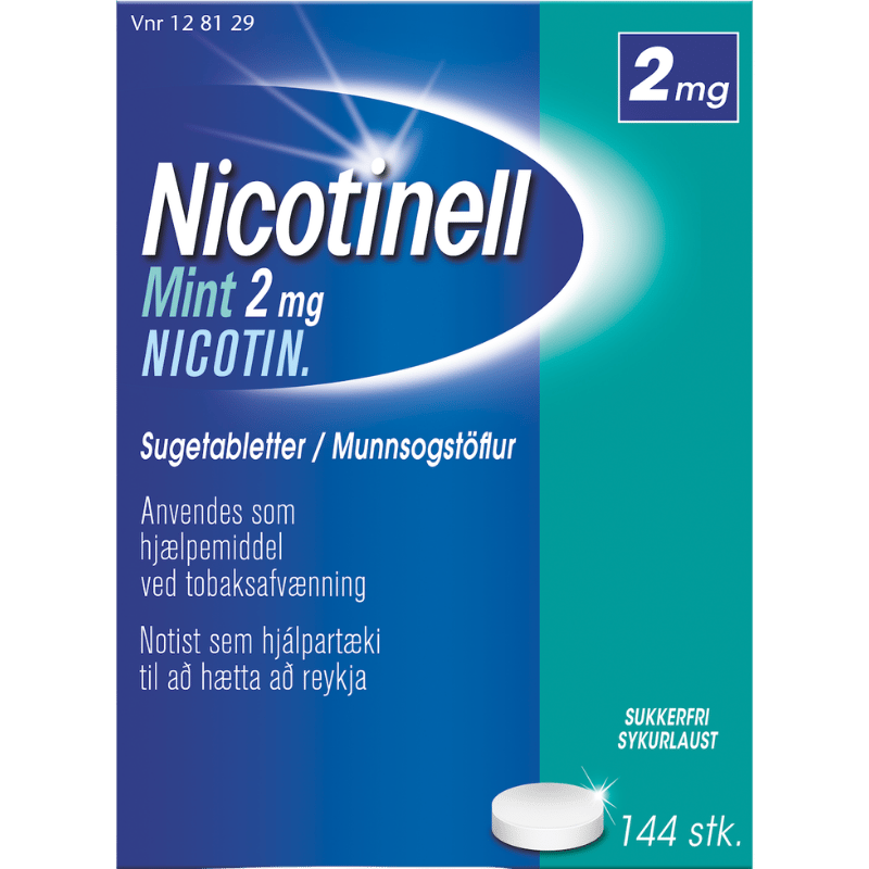 Nicotinell Mint Sugetablet 2 mg (144 stk)
