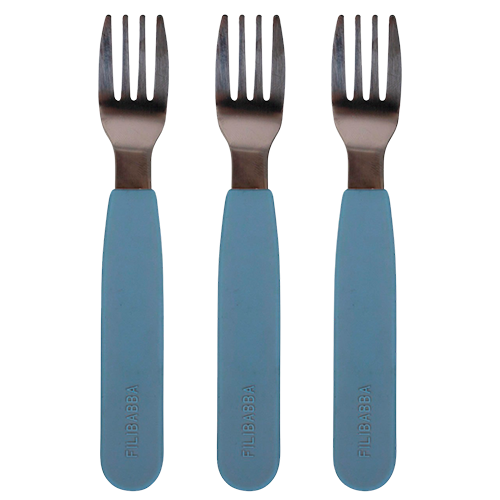 Filibabba Silikone Gafler Powder Blue (3 stk)