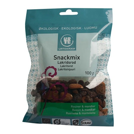 Urtekram Lakridsrod Snackmix Ø (100 gr)