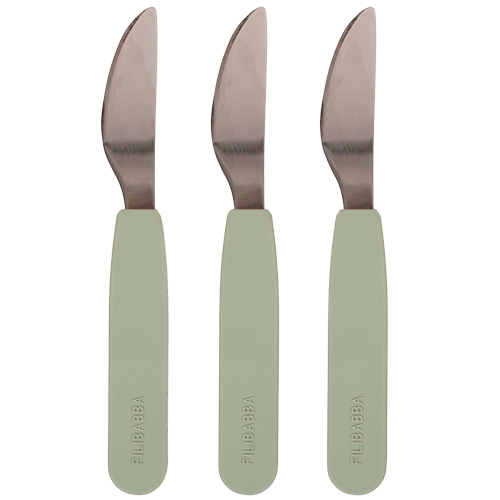 Filibabba Silikone Knive Green (3 stk)