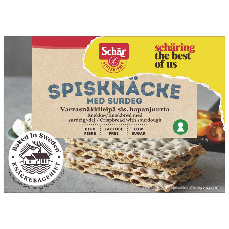 Schär Knækbrød Surdej Glutenfri (130 g)
