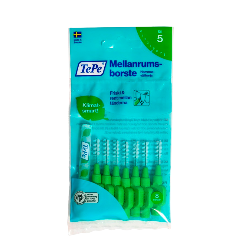 TePe Mellemrumsbørste Grøn (8 stk)