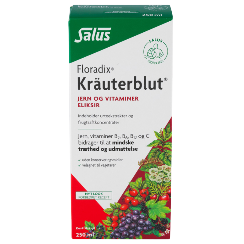 Floradix Kraüterblut Jern og vitaminer (250 ml)