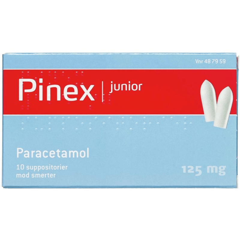 Pinex Junior Suppositorier 125 mg (10 stk)