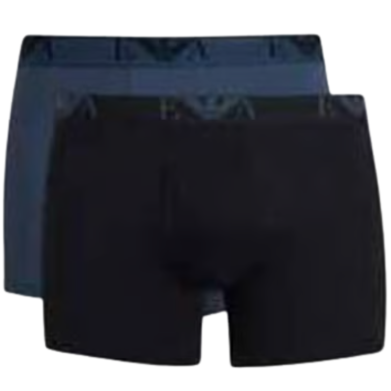 Emporio Armani 2-Pack Boxershorts Skifer/Sort Str. Small
