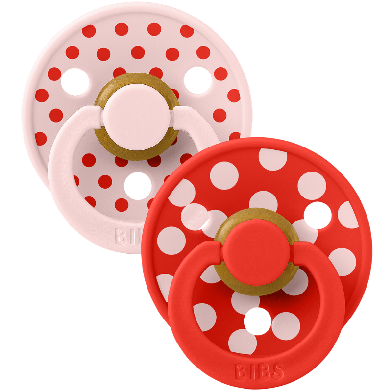 Bibs Pacifier Studio Colour Polka Latex Size 1 Bloss...