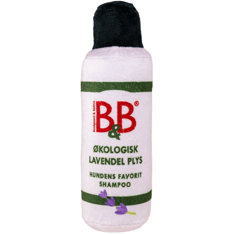 B&B Plys Shampoo Hundelegetøj Ass. Farver (1 stk)