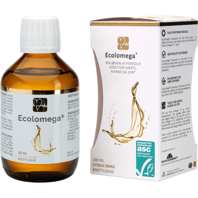 Ecolomega fiskeolie Ø (200 ml)