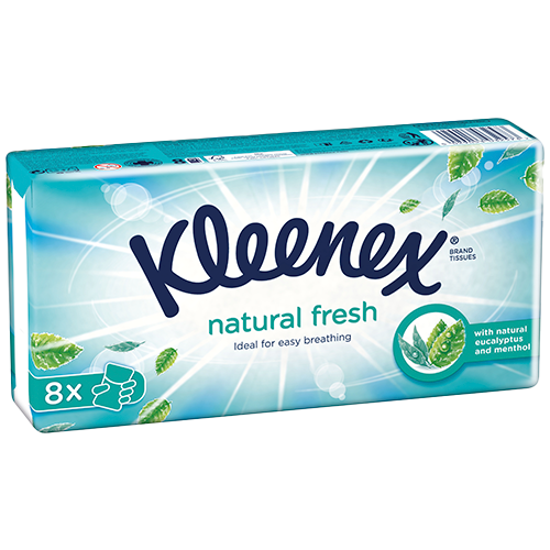 Kleenex Natural Fresh Box (8x9 stk)