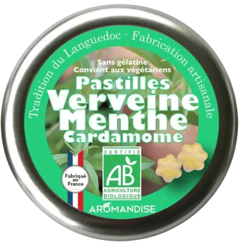 Aromandise Pastiller M. Verbena, Mynte & Kardemomme Ø (45 g)