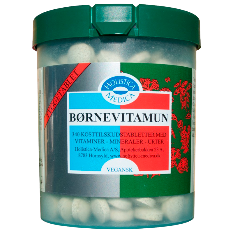 Holistica Medica Børnevitamun Tyggetablet (340 tab)