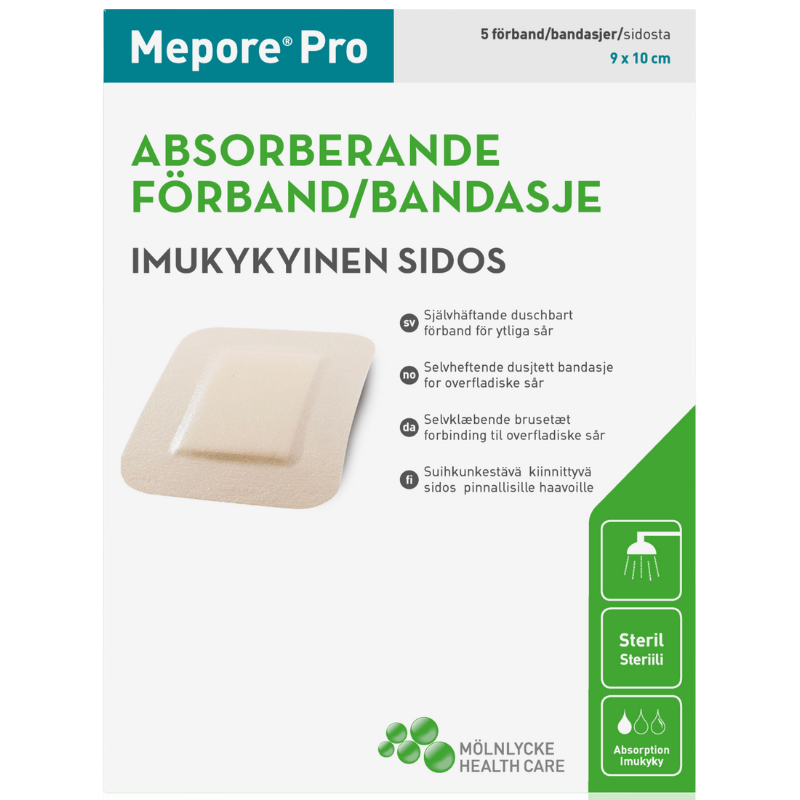Mepore Pro Plaster Brusetæt 9 x 10 cm (5 stk)