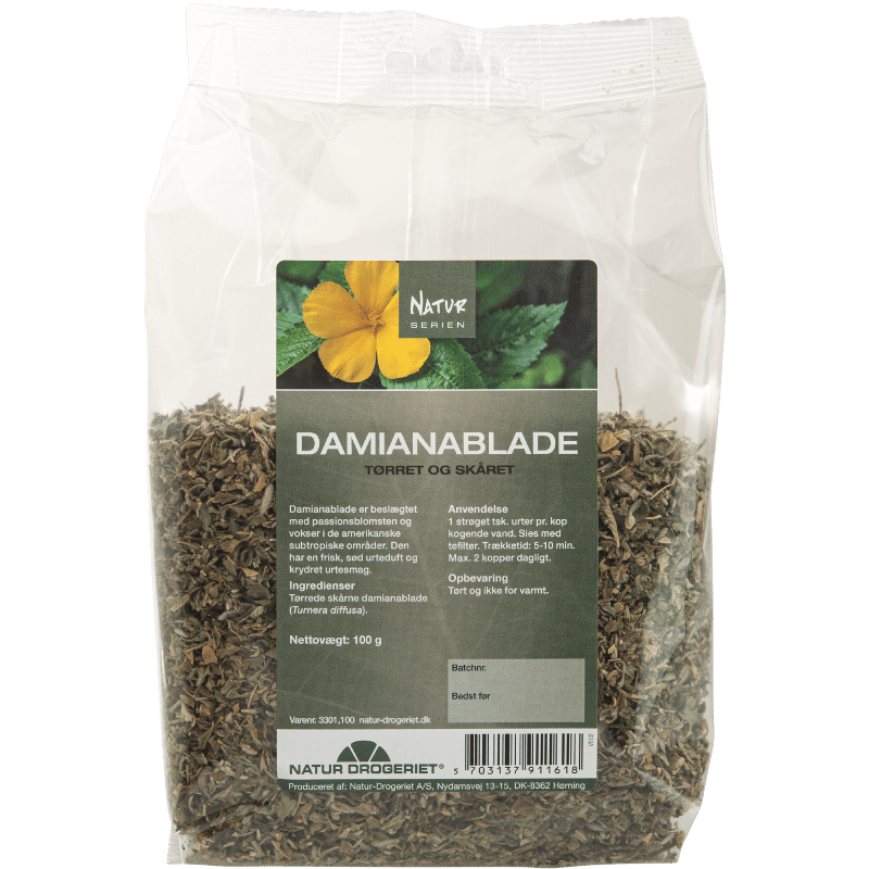 Natur Drogeriet Damianablade Tørret & Skåret (100 g)