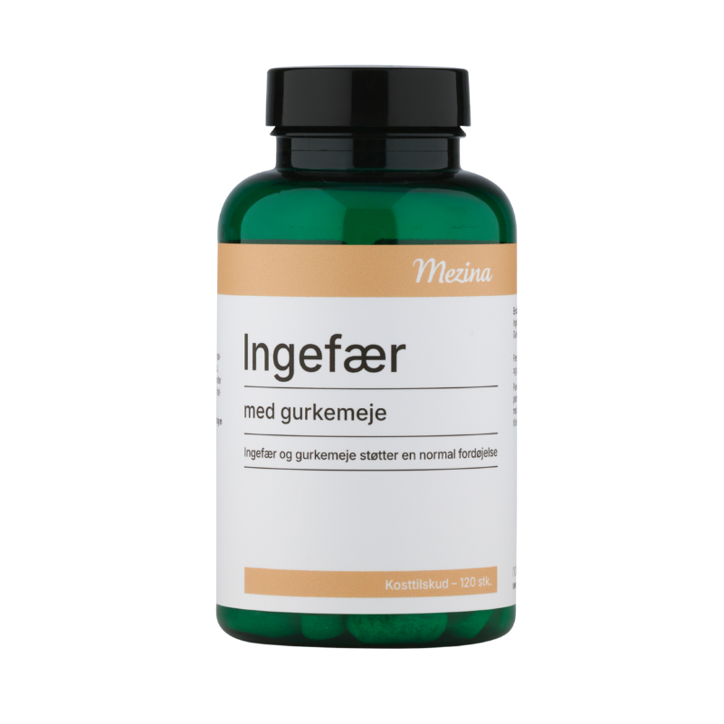 Mezina Ingefær M. Gurkemeje (120 tabl)