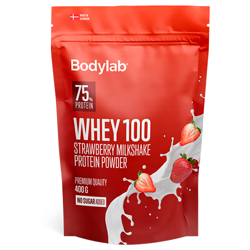 Bodylab Whey100 Proteinpulver Strawberry Milkshake (400 g)