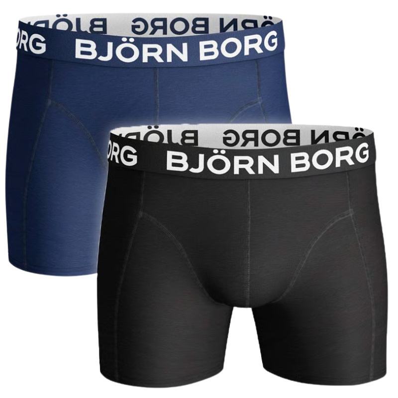 Björn Borg Boxershorts Sort/Blå Str. Small (2 stk)