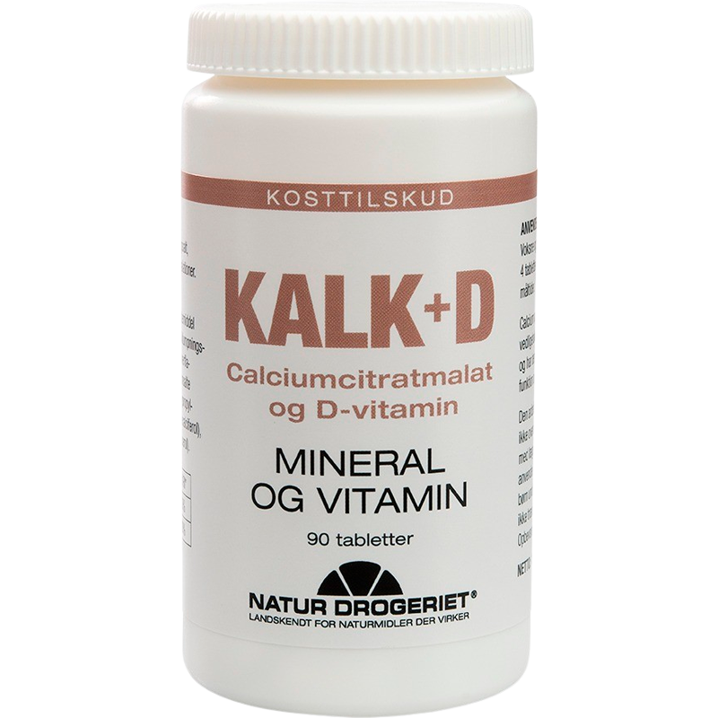 Natur Drogeriet Kalk + D tabletter (90 tabl)