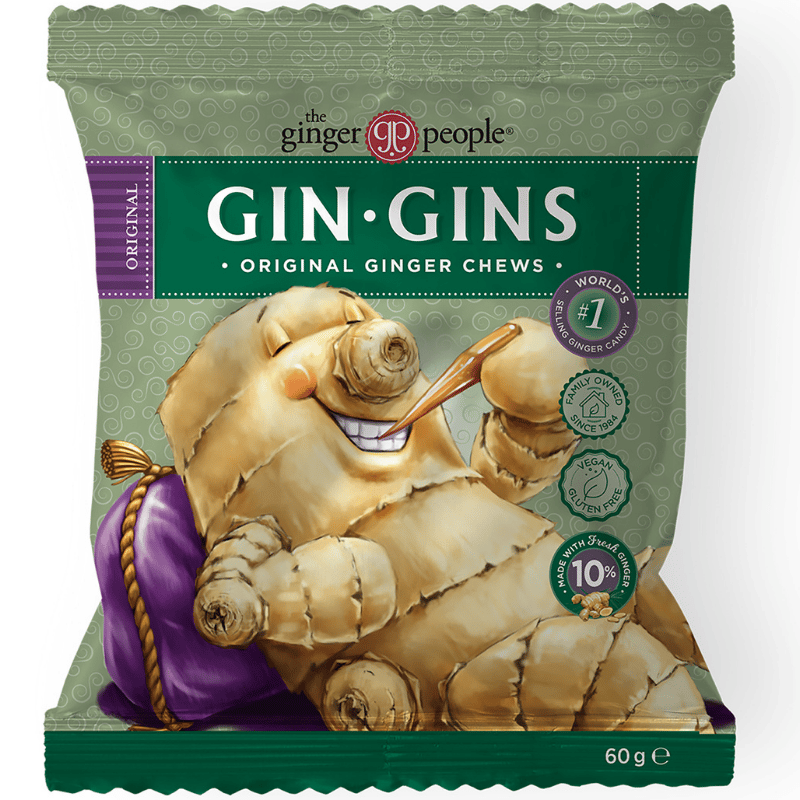 Ginger People Ginger Chews Gin Gins Original (60 g) fra Ginger People