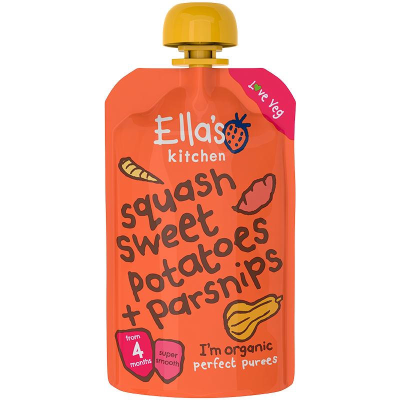 Ellas Kitchen Babymos squash, søde kartofler