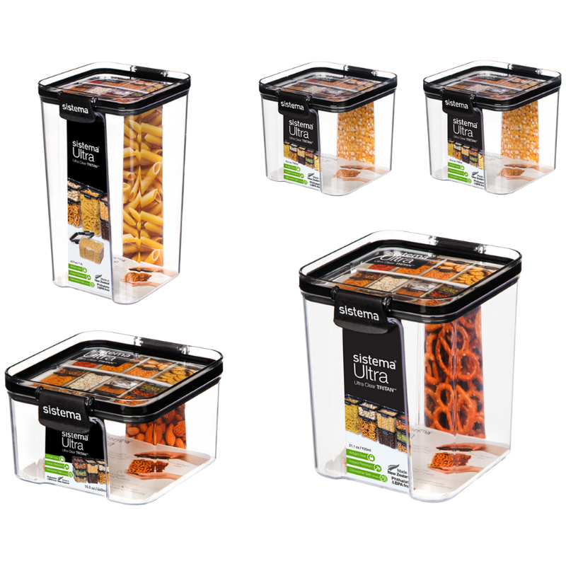 Sistema Ultra Opbevaringsboks 5-pak (1 sæt)